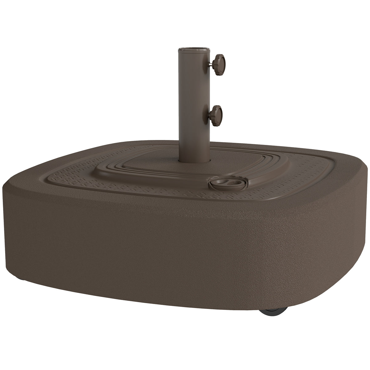 Brown HDPE Patio Umbrella Base