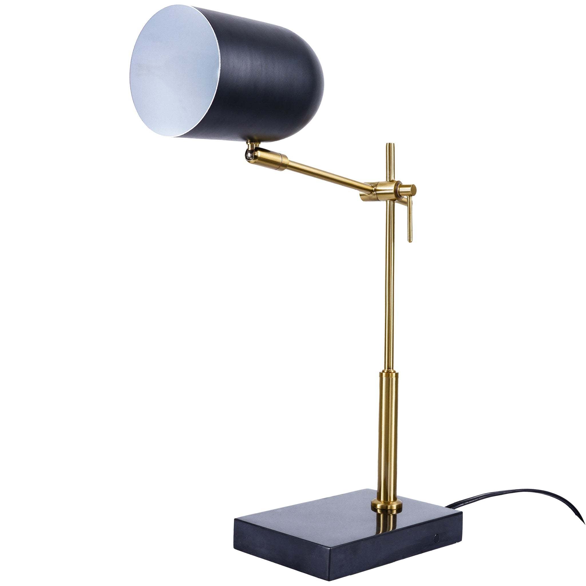 Black Modern Desk Lamp, 19 in