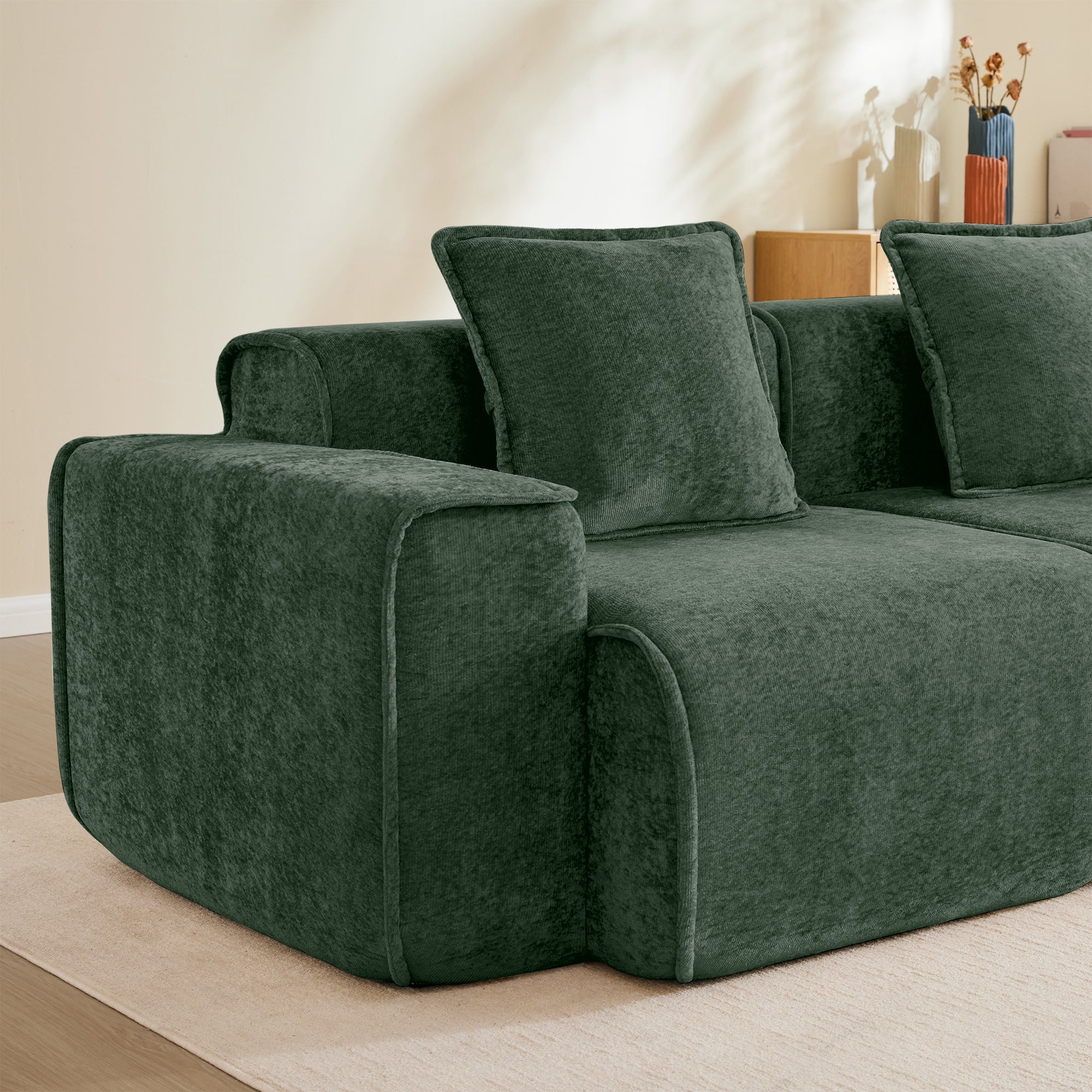 Seneca Armless Module in Olive #Color_Olive