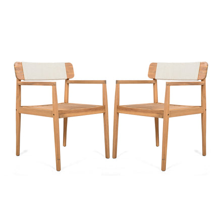 Teak Finish Patio Chairs