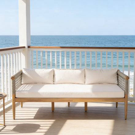 Teak Finish Outdoor Sofas