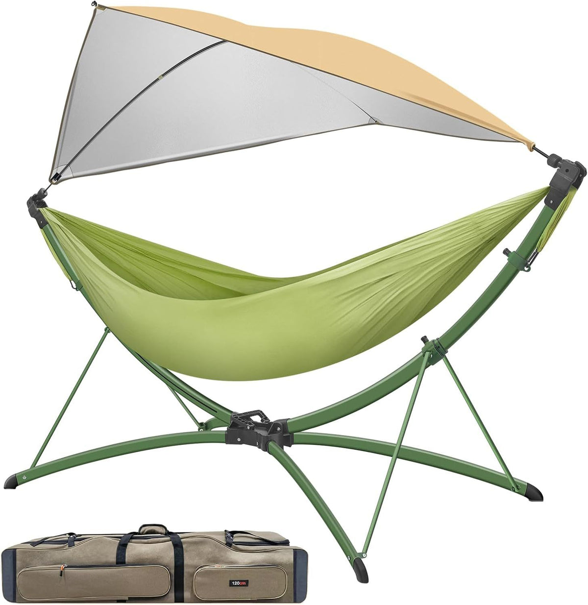 Green Aluminum Hammock with Stand