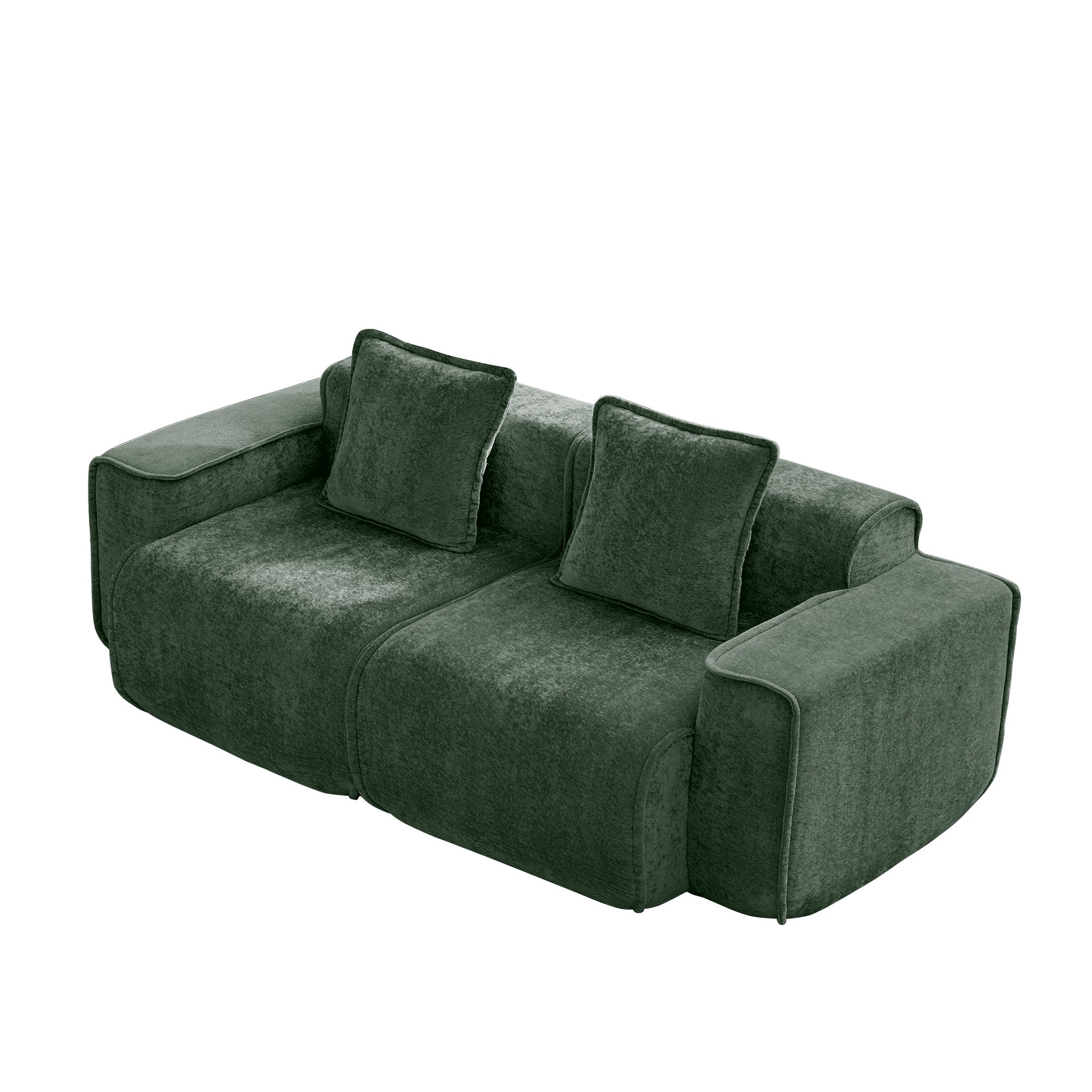 Seneca 2-Seat Boneless Couch in Olive #OttOnly_0 #Color_Olive