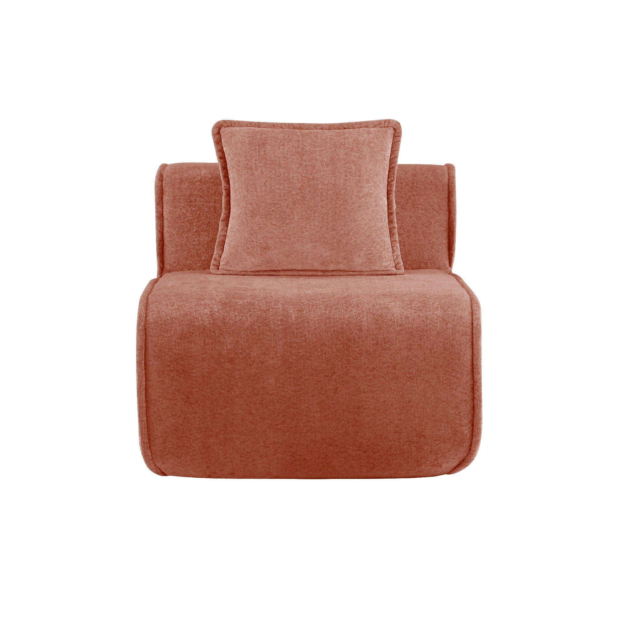 Seneca Armless Module in Terracotta #Color_Terracotta