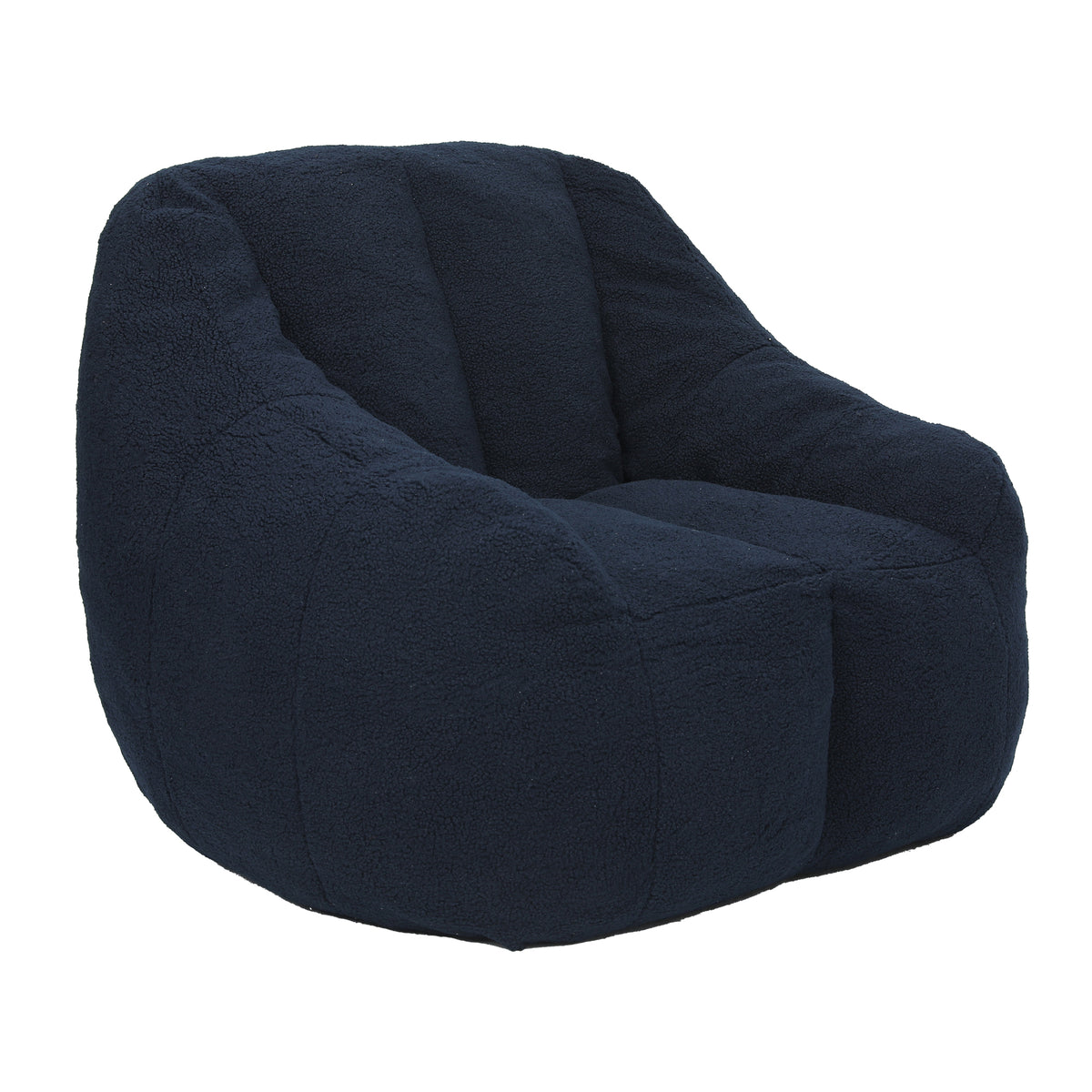 Blue Teddy Bean Bag Chair, 37.4 in Wide