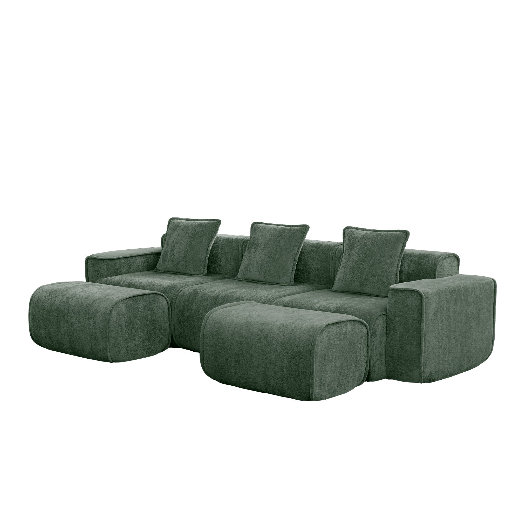 Seneca 3-Seat Boneless Couch in Olive #OttOnly_2 #Color_Olive