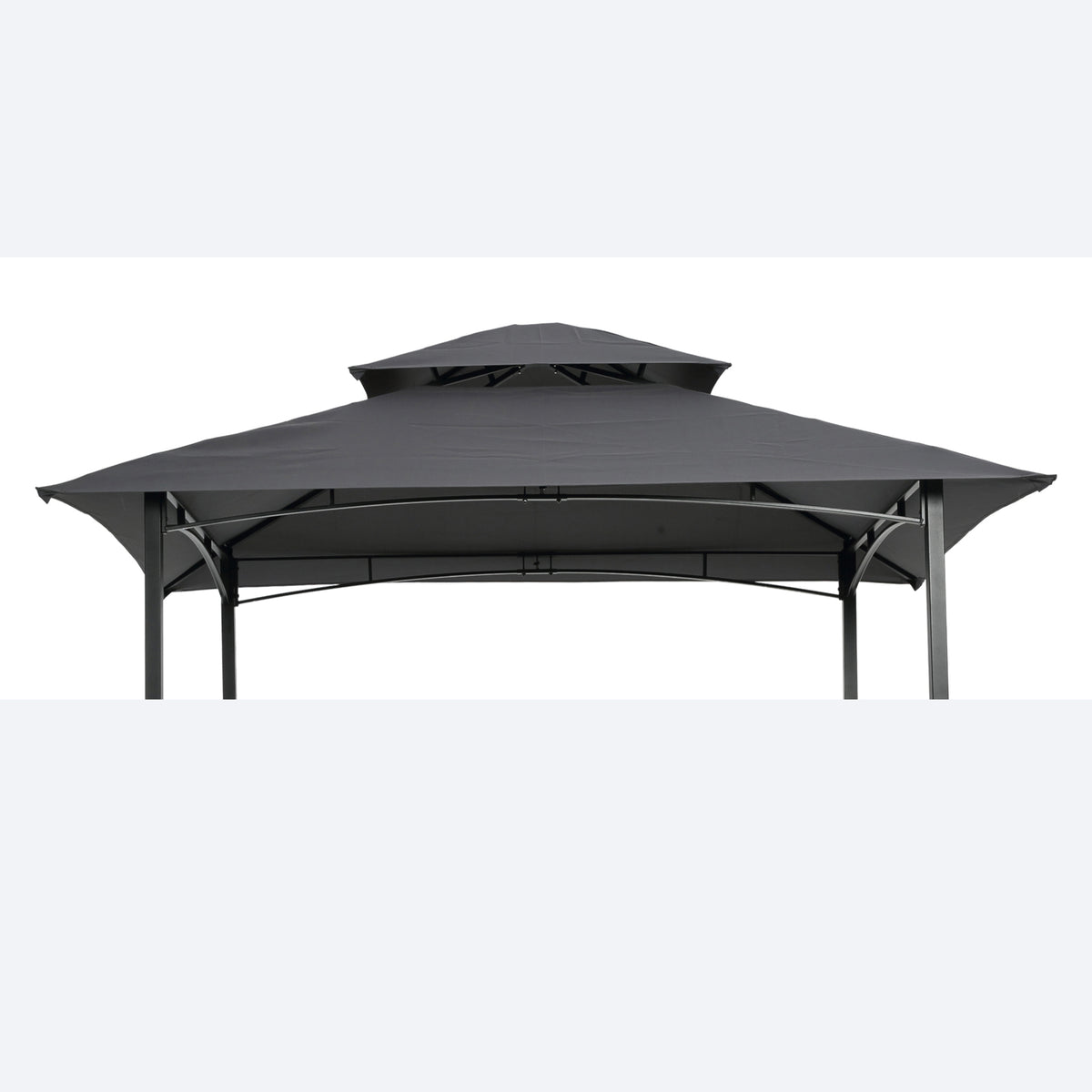 Gray Replacement Canopy for 8x5 ft Grill Gazebo