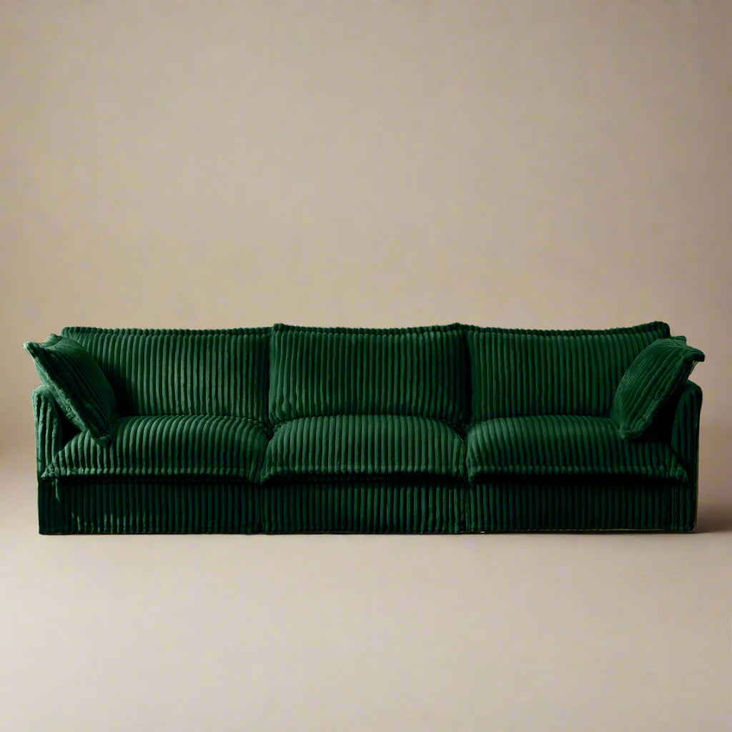 Fluffy 3-Seat Modular Sofa in Corduroy Emerald #OttOnly_0 #Fabric_Corduroy Emerald