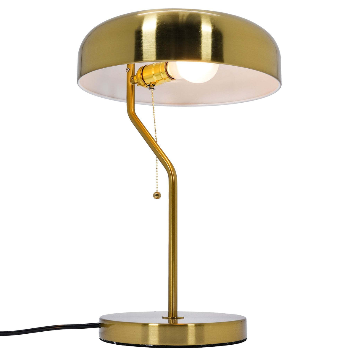 Gold Modern Table Lamp, 17 in