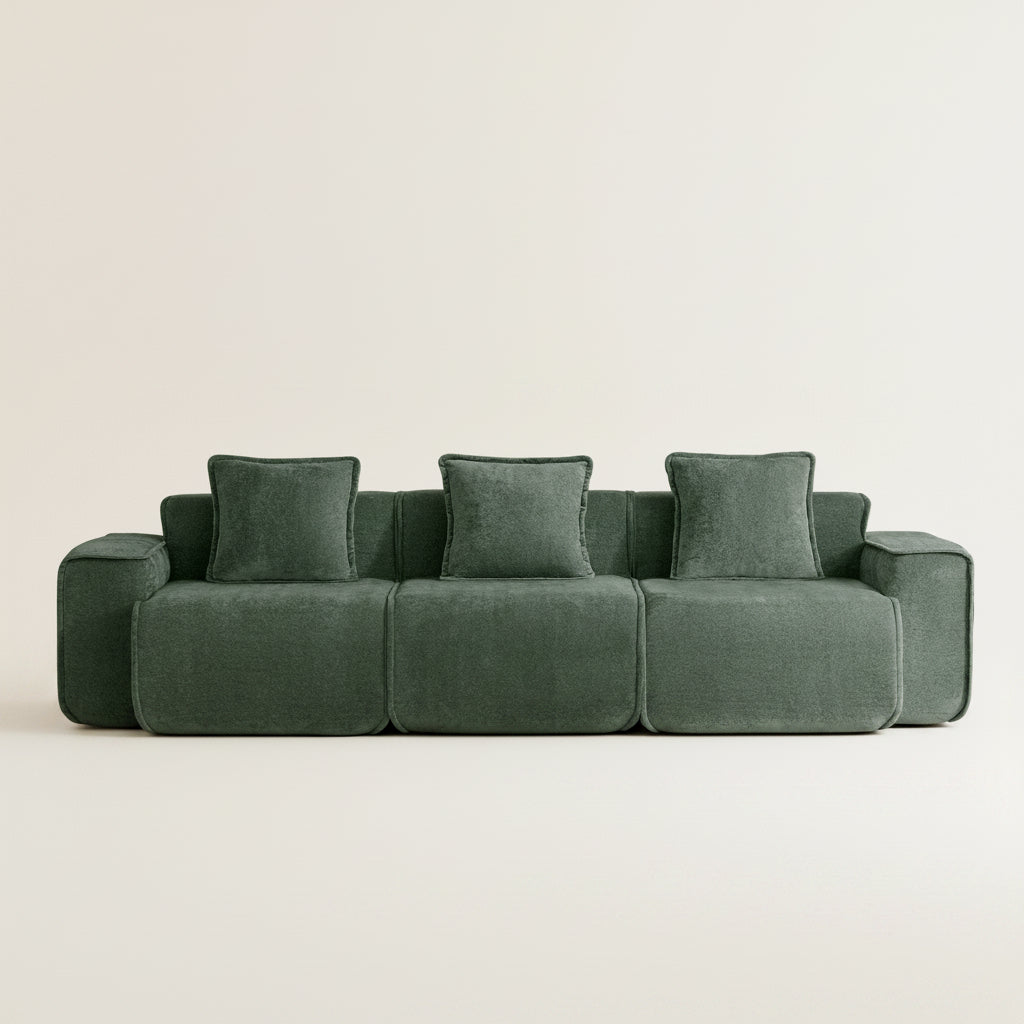 Seneca 3-Seat Boneless Couch in Olive #OttOnly_0 #Color_Olive